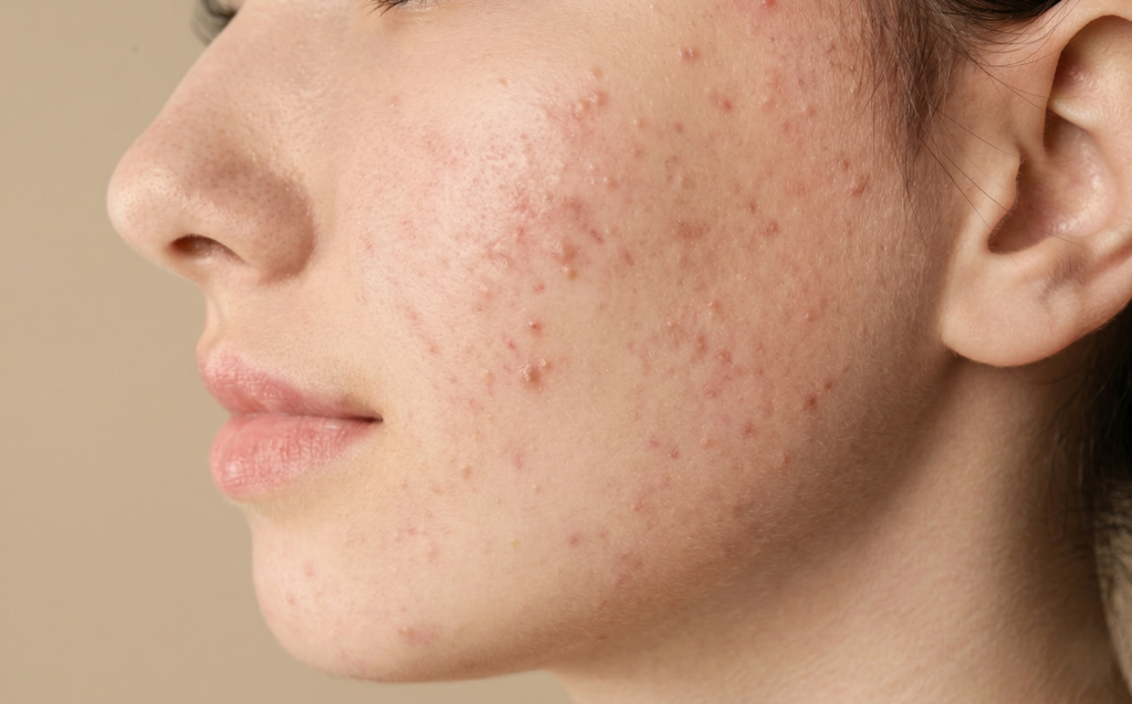 모낭염 여드름 구분 얼굴 볼·헤어라인 붉은 트러블 증상